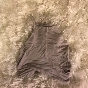 Charlotte Russe cross front crop top