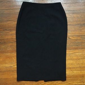 J Crew size 14 Black Wool Skirt