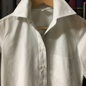 J. Crew • Striped Button Down Blouse, 0