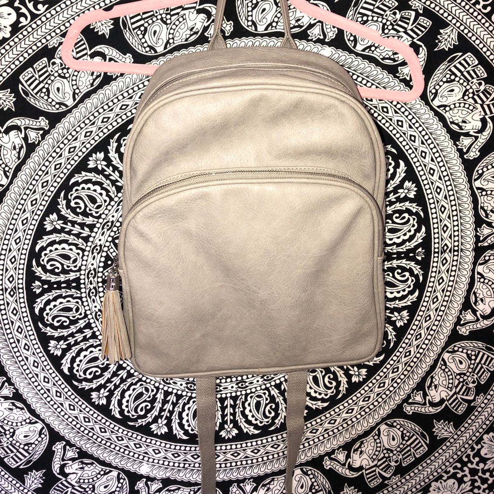 Target backpack with tassels