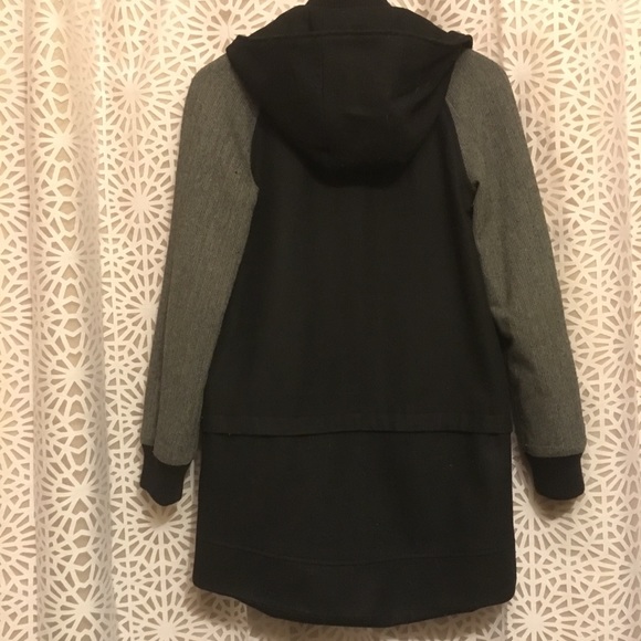 Express Black Wool Coat - Picture 4 of 8