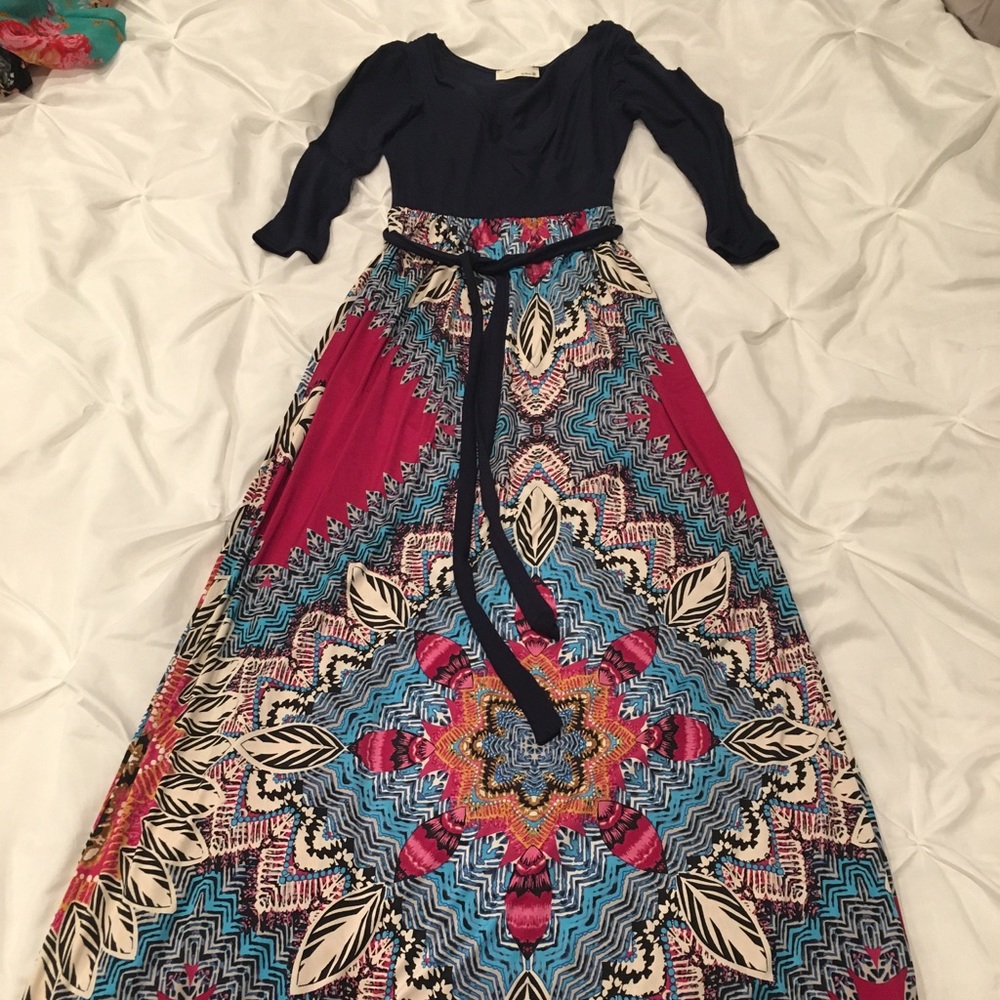 3/4 sleeved maxi dress
