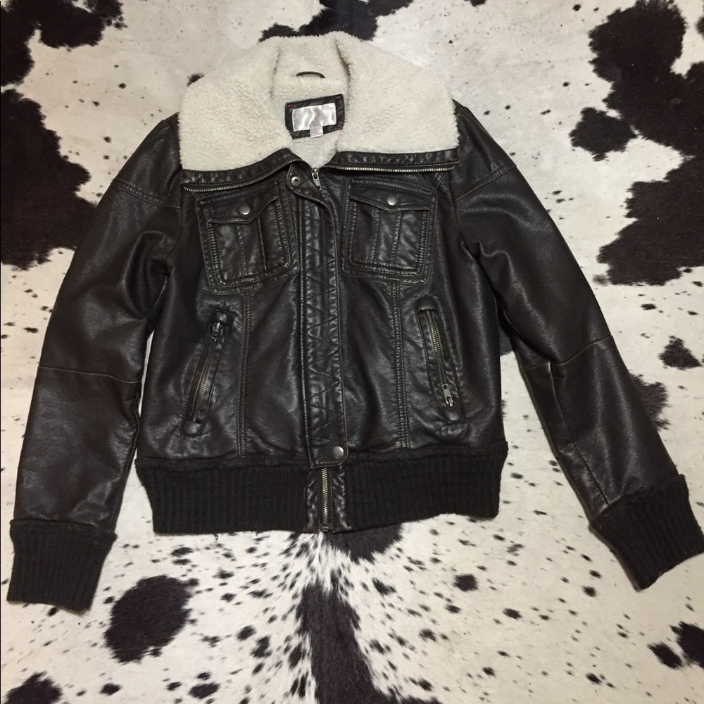 Faux Leather Jacket