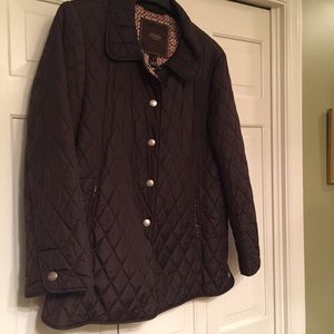 Brown & Tan Coach Quilted Jacket.