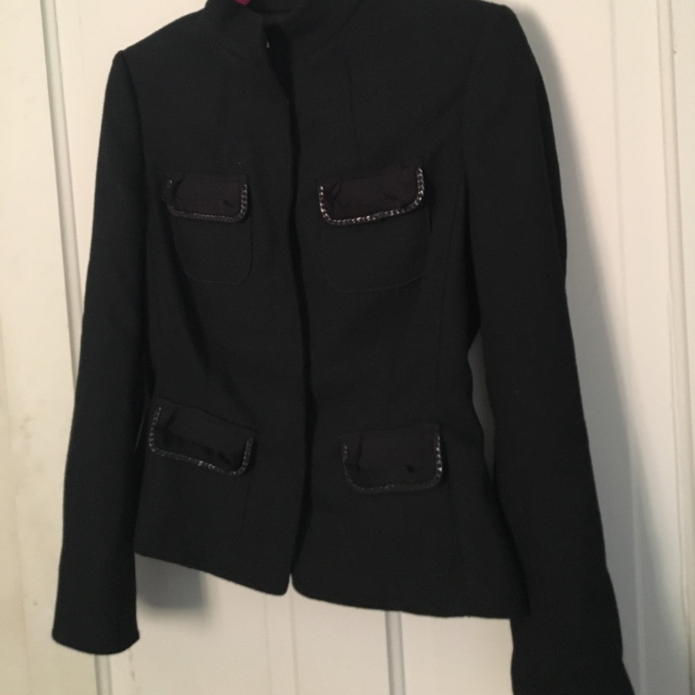 T Tahari wool button down blazer