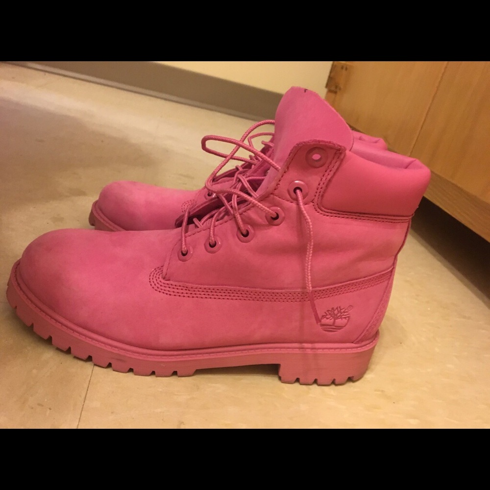Pink Timberland Boots