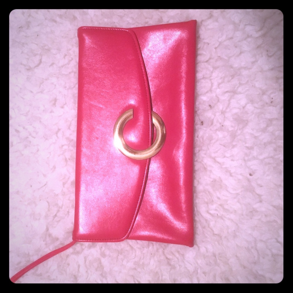 Vintage Bright red clutch 👛