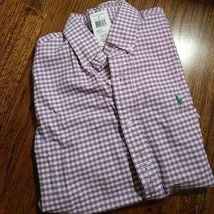 Ralph Lauren Purple Gingham Button Down