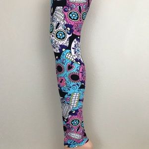 Sugar Skull Leggings- soft as llr