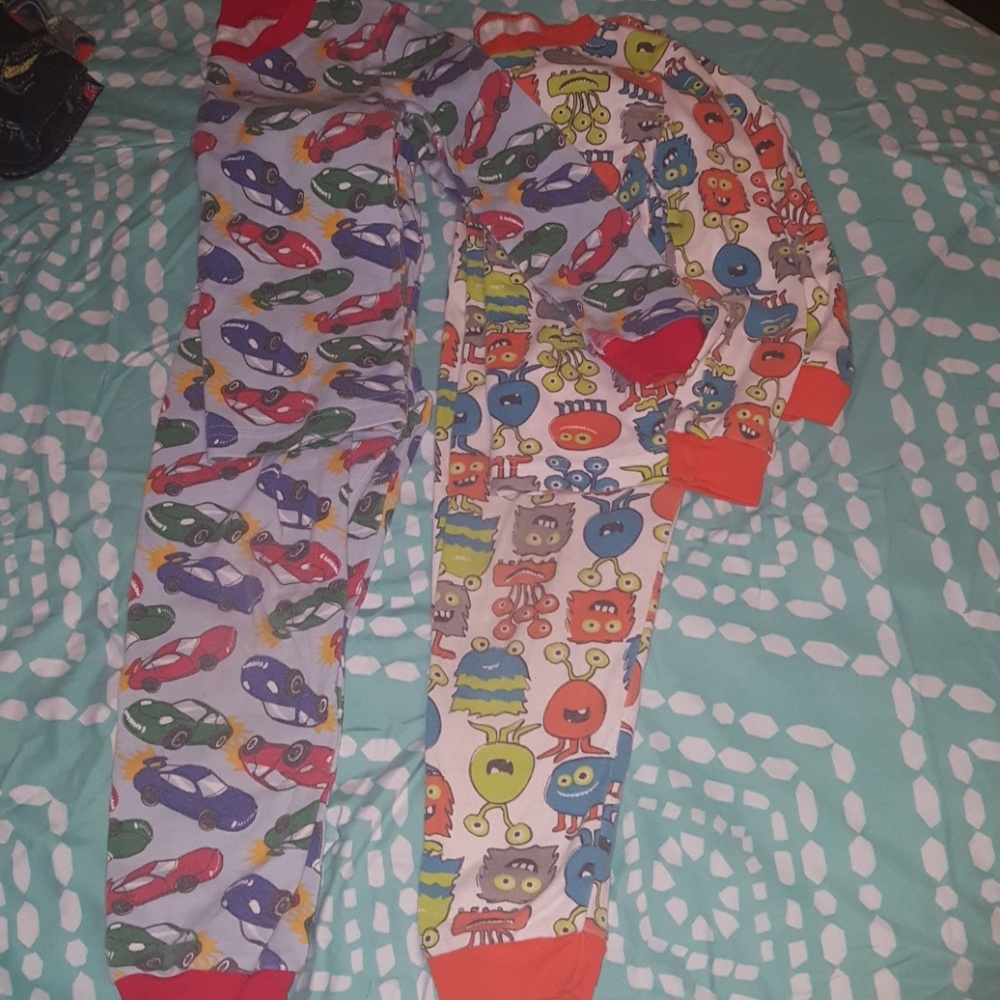 2 pair of pajamas.