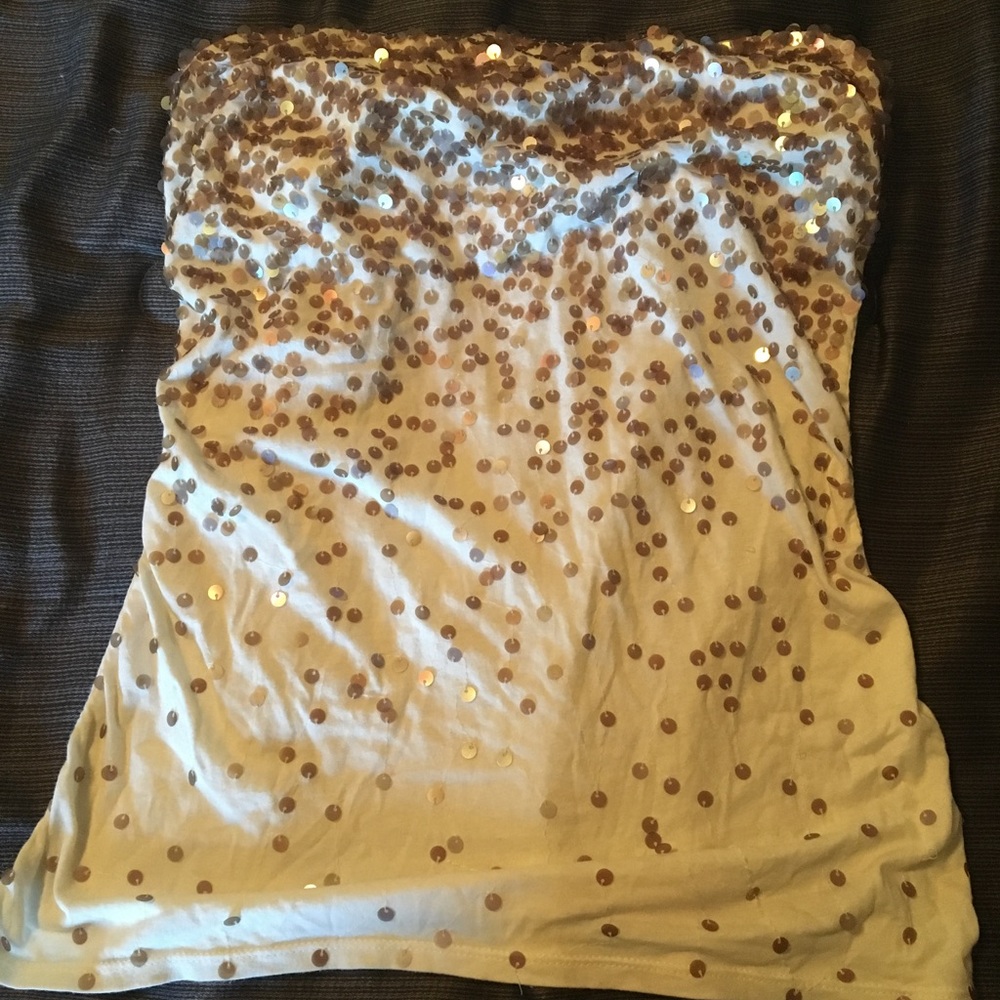 Sequin tube top