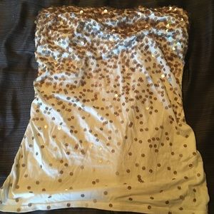 Sequin tube top