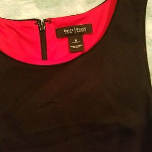 Black drop waist dress