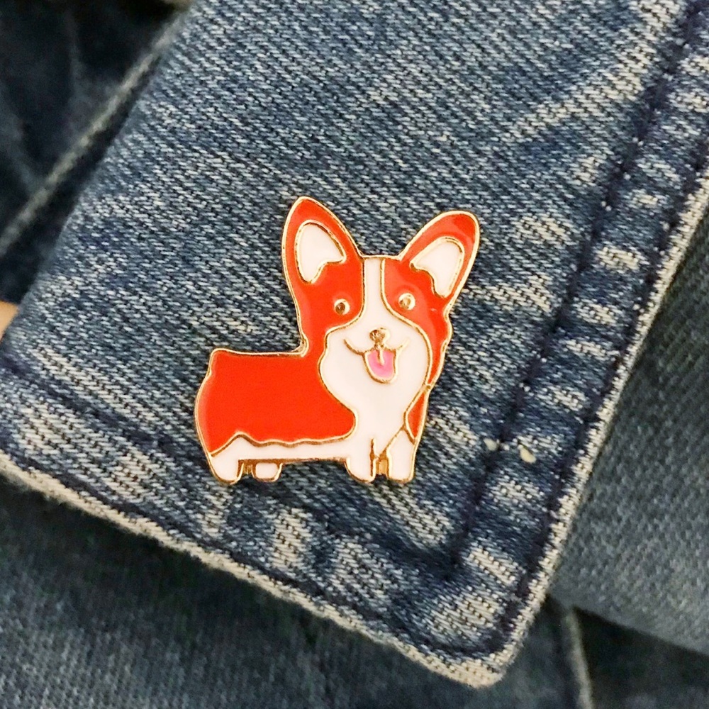 🐶 CORGI Enamel Pin for clothes & backpacks