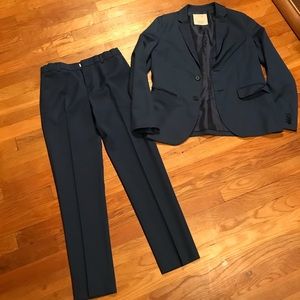 Boys Zara Navy blue suit pants