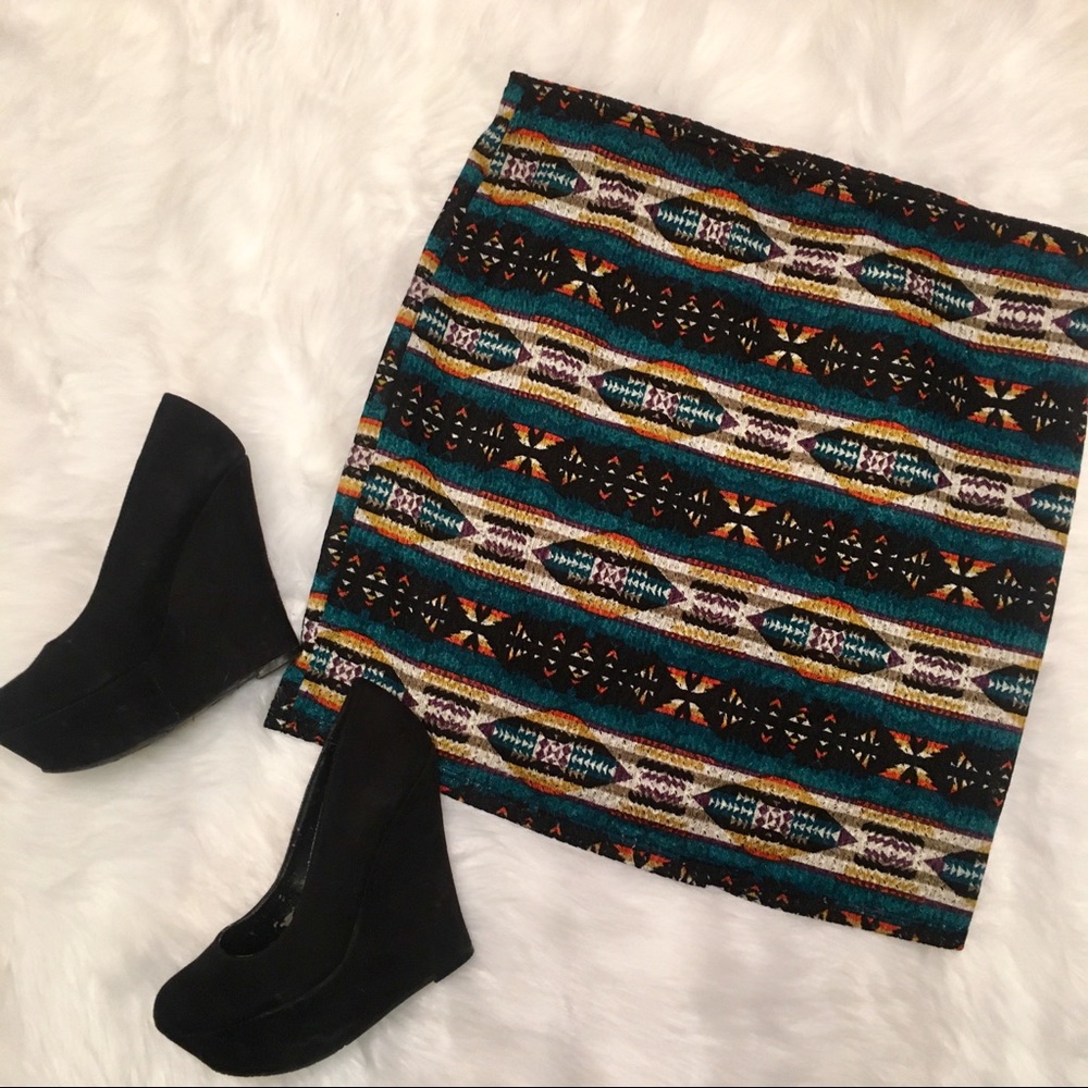 🦄 Tribal Print Skirt