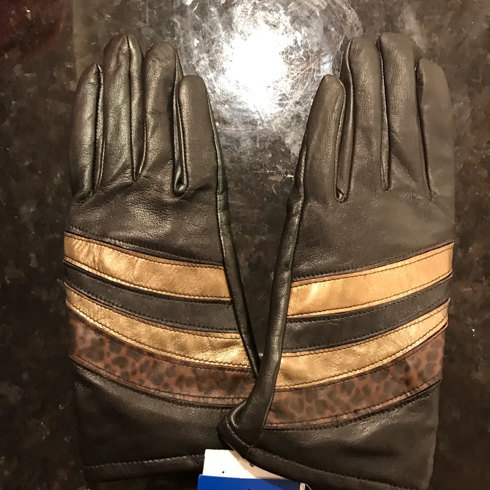 Brand new leather gloves
