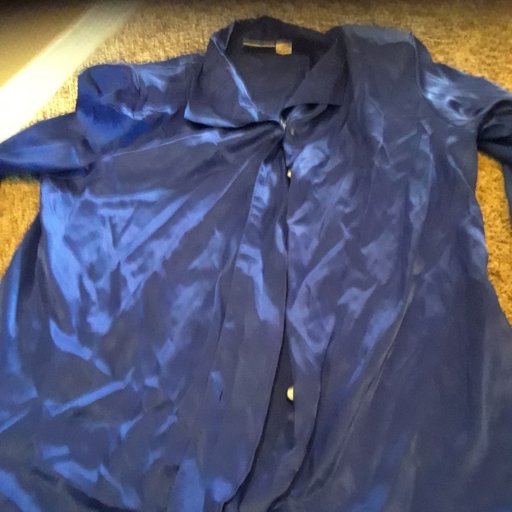 Ladies purple button down shirt