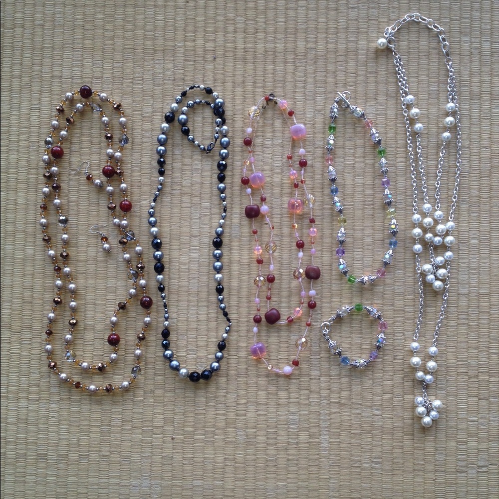DONATING TMRW! Bundle of Stunning Beaded Necklaces