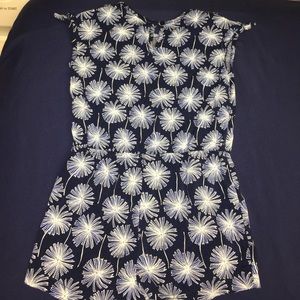 Children's Place Blue Floral Romper 2T