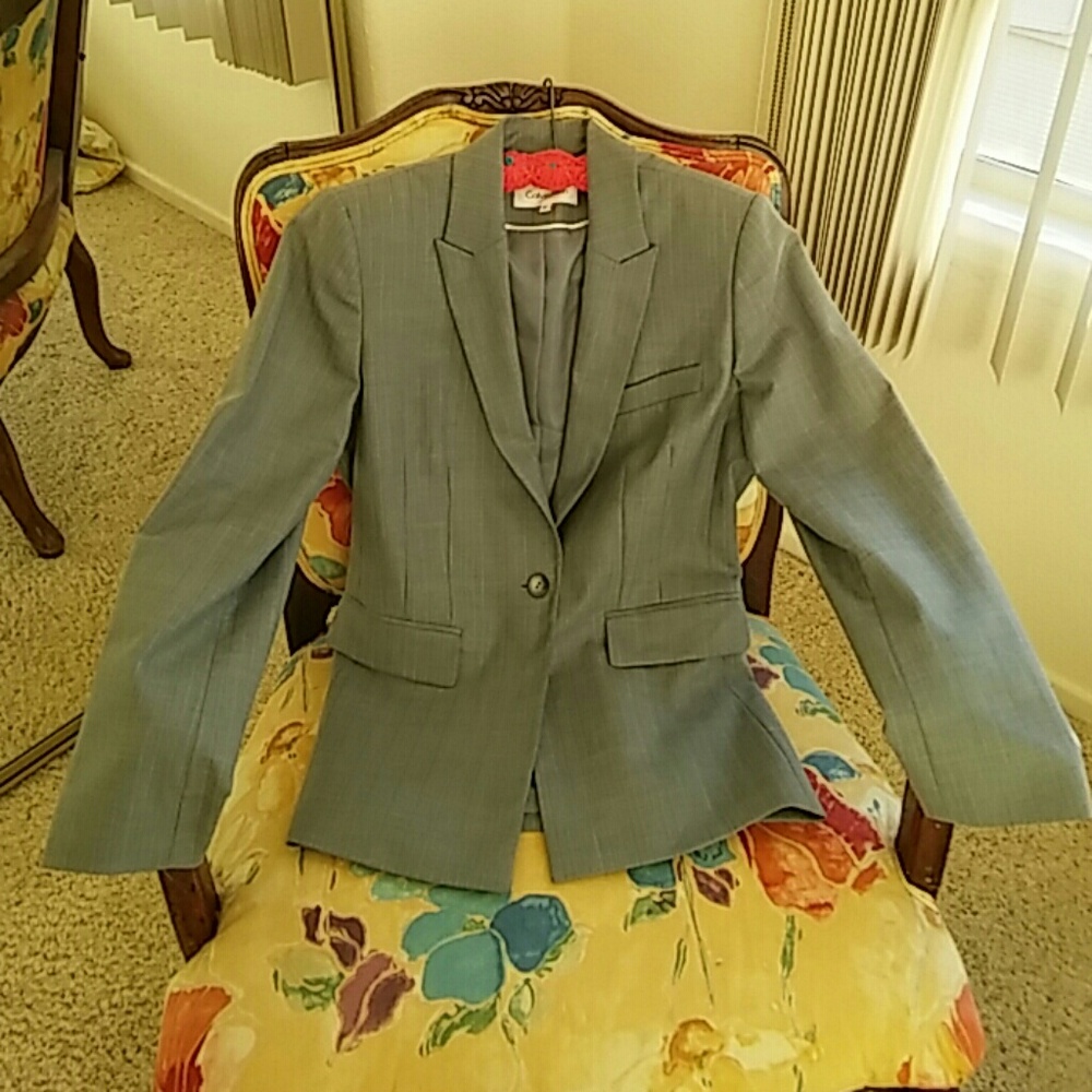 Calvin Klein Grey Blazer.  Classic. Size 10. NWOT.