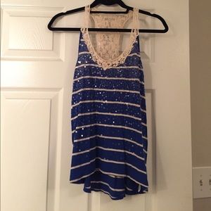 Blue Stripe Tank