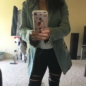 AG oversized denim jacket