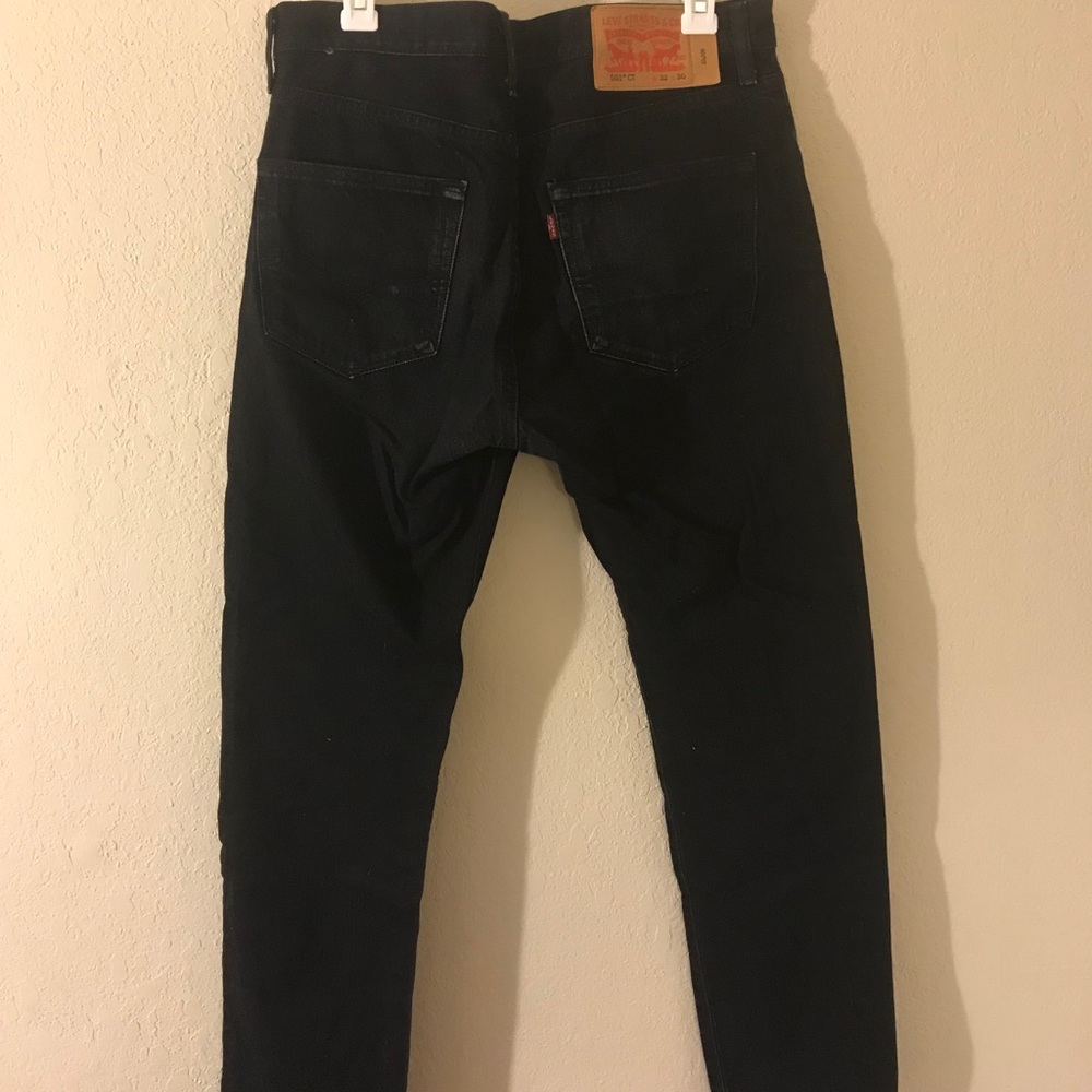 Men's 32 x 30 501 CT Black Levi Strauss Jeans