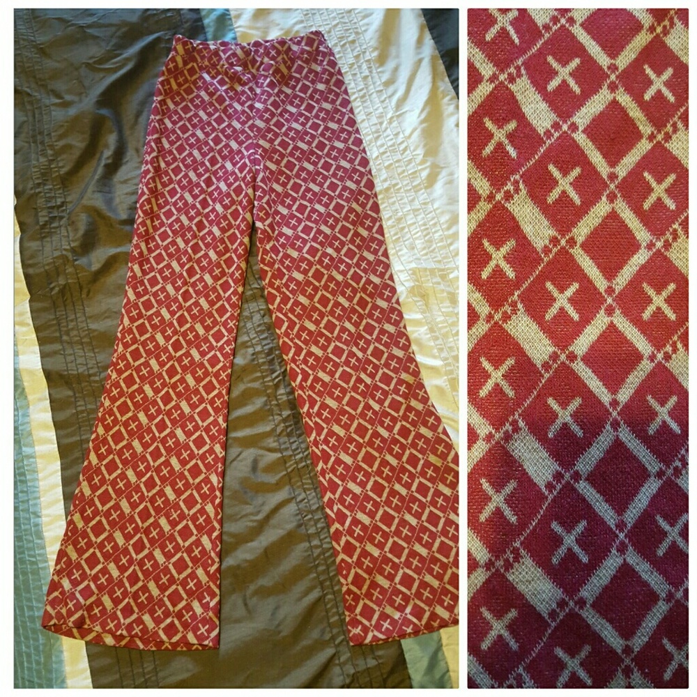Authentic 1970s Printed Pants - image 3