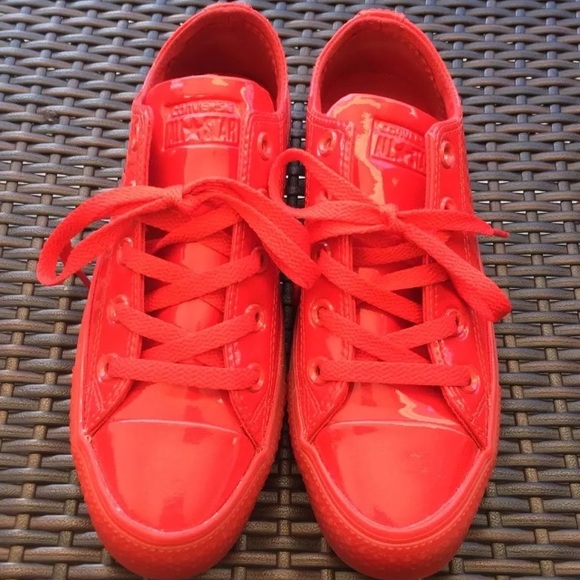 red patent converse