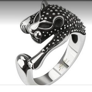 🐆Ancient🐆 feline cast stainless ring
