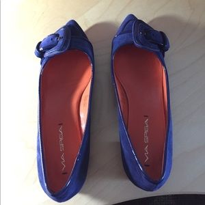 Via Spiga blue dress flats