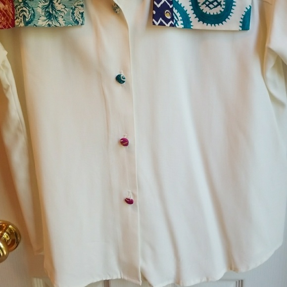 VINTAGE EXPOSE BLOUSE SZ M - Picture 3 of 5