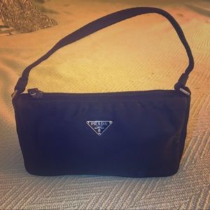 Prada Pouch Nylon Purse Pochette Authentic