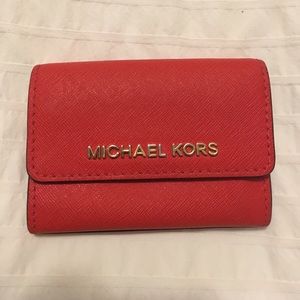Red Michael Kors wallet