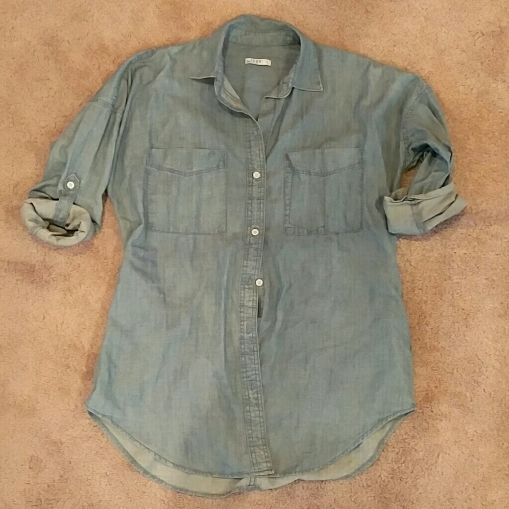 GAP long denim shirt