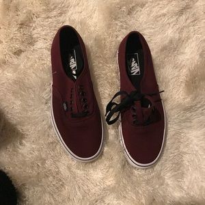 BRAND NEW Maroon Vans shoes