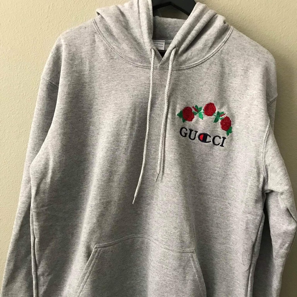 Gucci x champion Hoodie designed by Ava Nirui