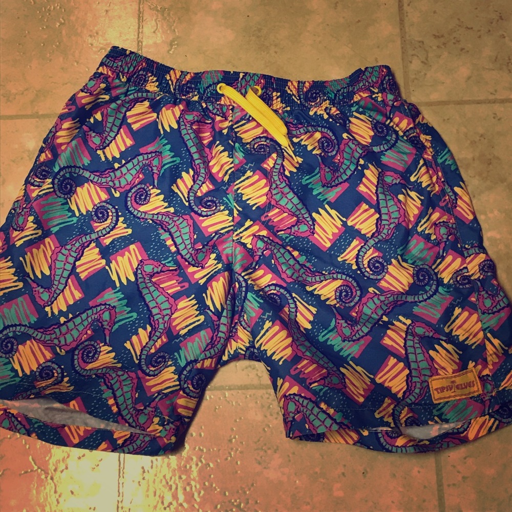 Seahorse Board Shorts/Swimsuit by Tipsy Elves