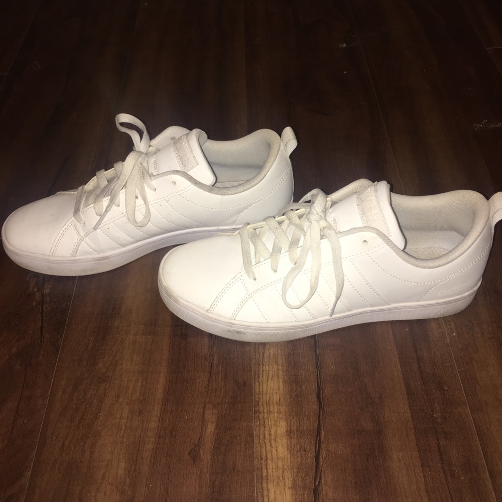 Adidas white sneakers