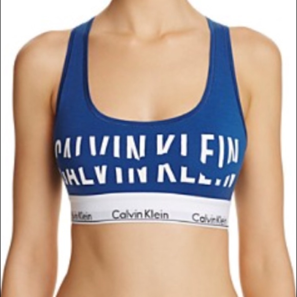 NWT Calvin Klein Blue Modern Cotton Bra