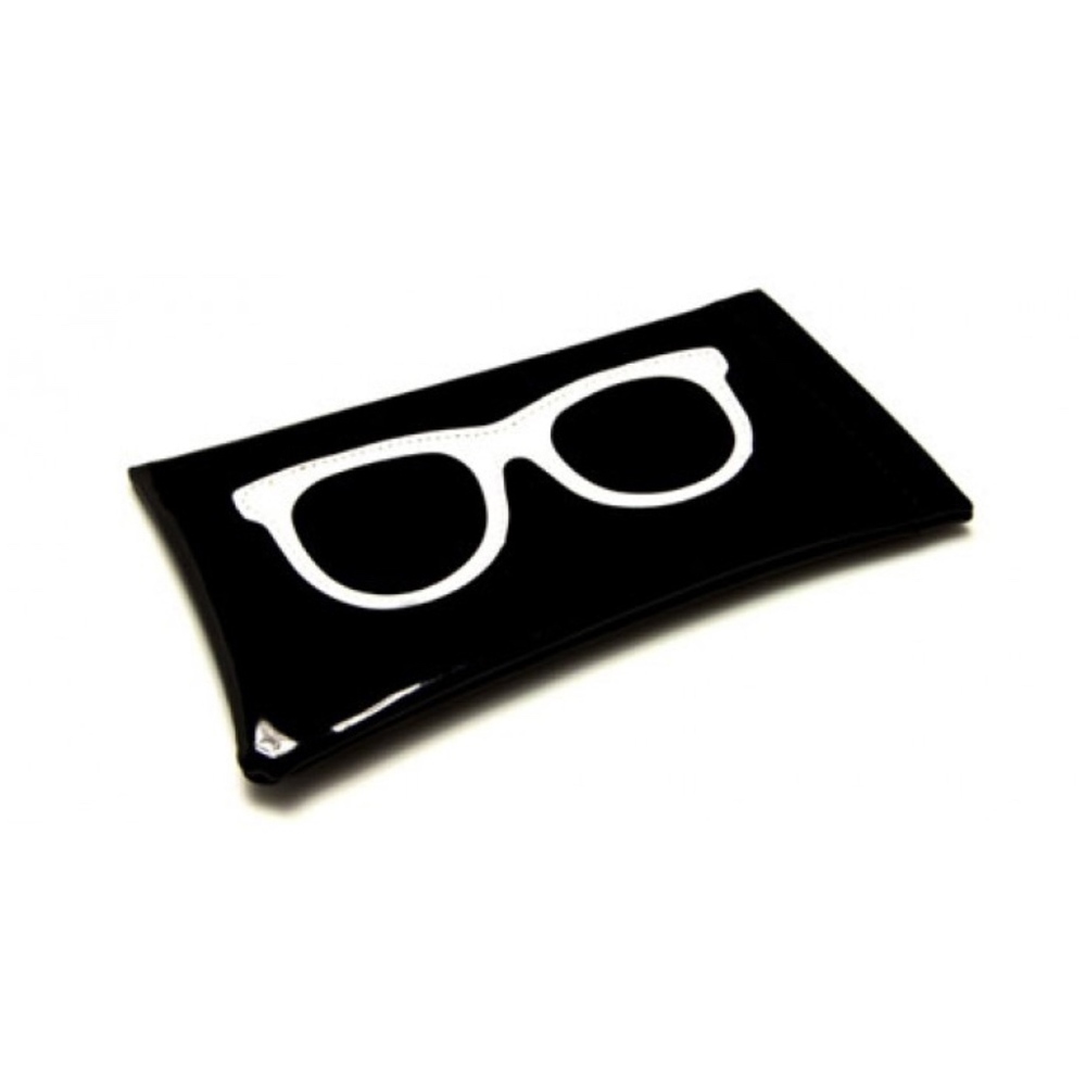 Faux Patent Leather Fashion Sunglasses Case Pouch