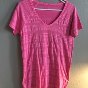 Lululemon tops pink and green