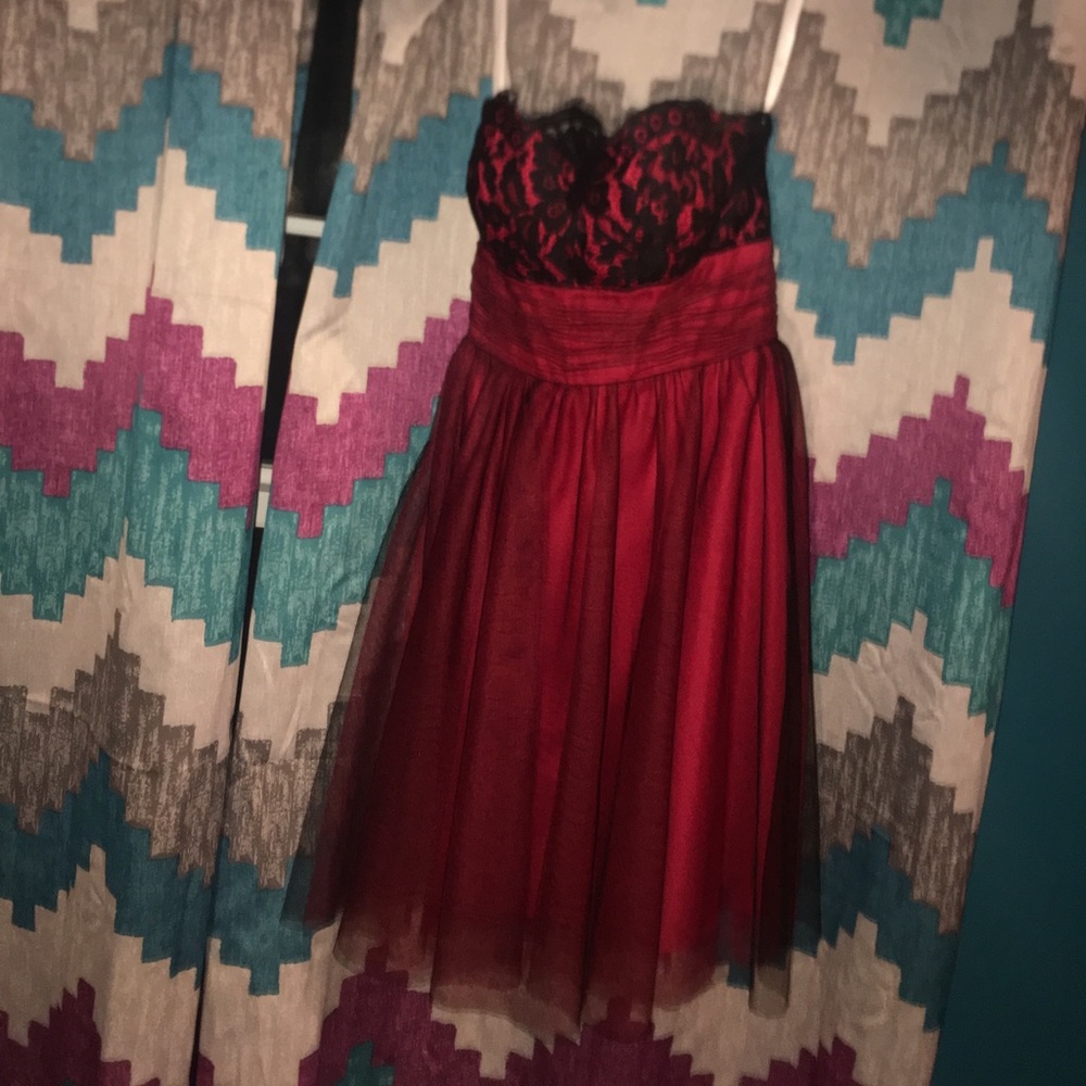 Red formal dress
