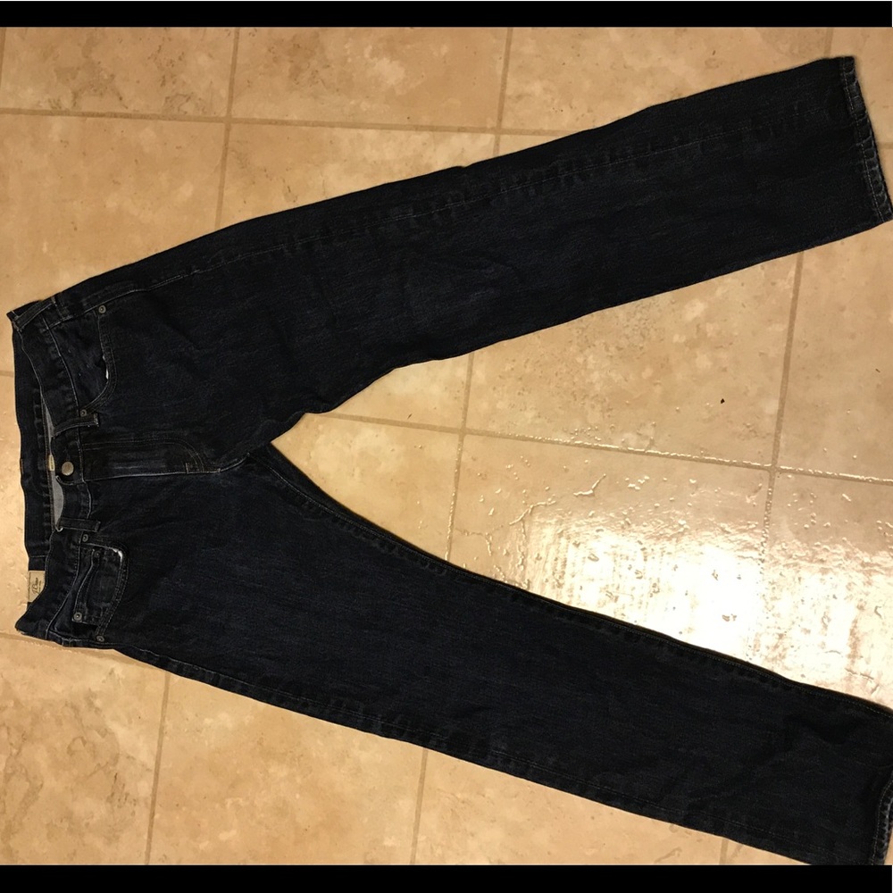 Authentic Dark Wash JCrew 484 Jeans Slim