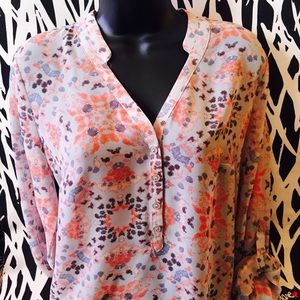 A.n.a pm floral blouse