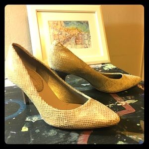 Tam snake skin heels