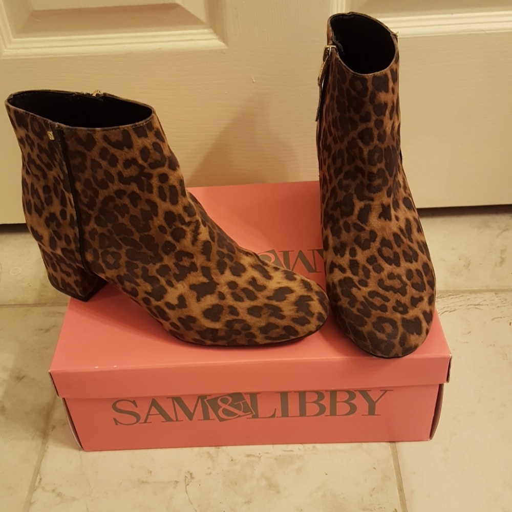 Leopard Ankle Boots