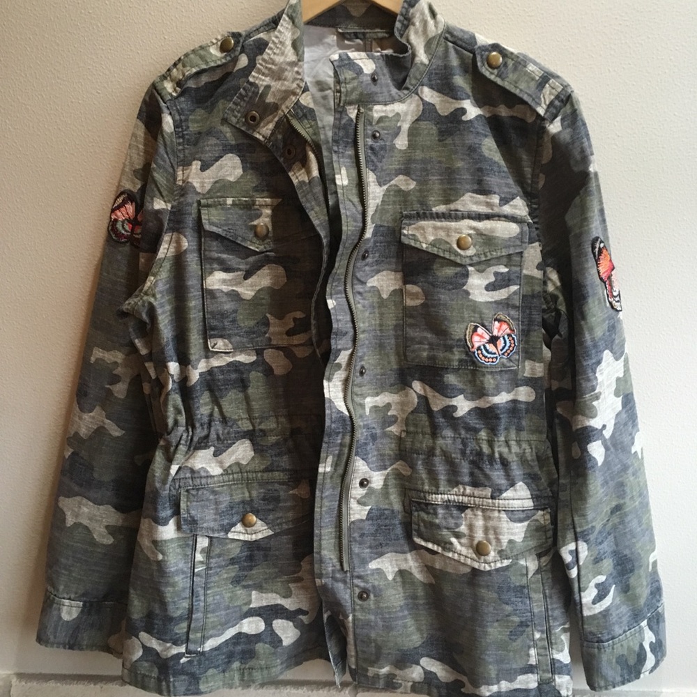 LAST CHANCE Gap canvas jacket w/ butterfly patches