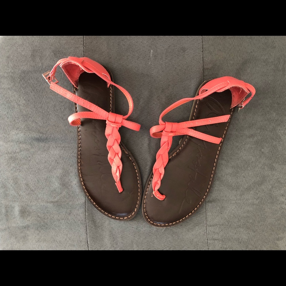 Coral sandals. Great condition